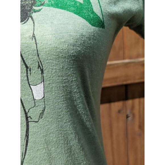 T-shirt Tee Top She-hulk Green Medium Marvel Jennifer Walters Medium Fitted - Picture 4 of 5